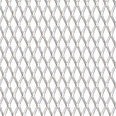 Vidaxl Sträckmetall Rostfritt Stål 50x50 Cm 30x17x2,5 Mm Silver