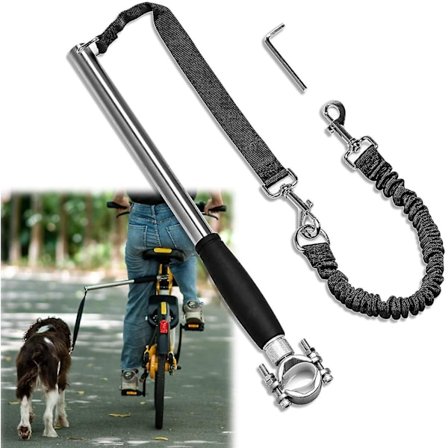 Infällbart cykelkoppel för hund, handsfree cykelkoppel - Perfekt