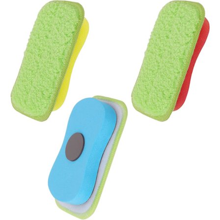 Tvättsvamp för whiteboard, magnetisk whiteboard-rengörare, återanvändbar torr radergummi