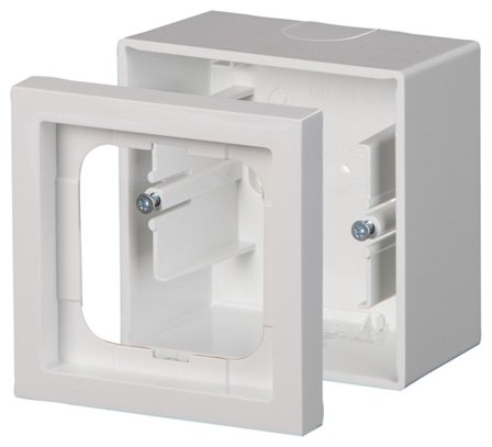 ABB Impressivo Förhöjningsram vit 1-fack, Strömbrytare & vägguttag