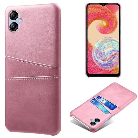 Dual Card Etui Samsung Galaxy A04 - Lyserød