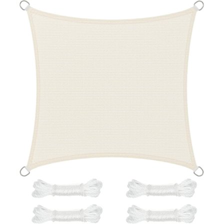 2m x 2m skyggenet - solbeskyttelse, vejrbestandig, UV-beskyttelse