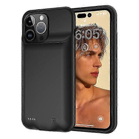7000mAh Batterifodral Kompatibelt För iPhone 15 Pro, Laddningsbart Power Bank-telefonfodral