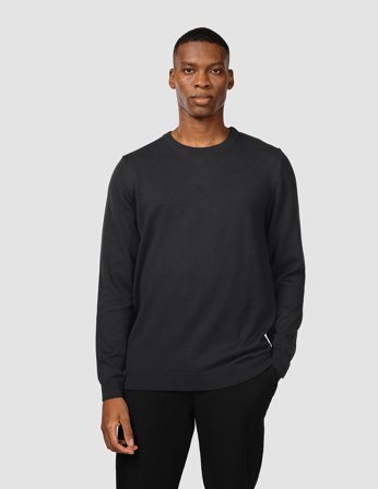Shaping New Tomorrow - Everyday Knit Crewneck - Black - Herr - Storlek L