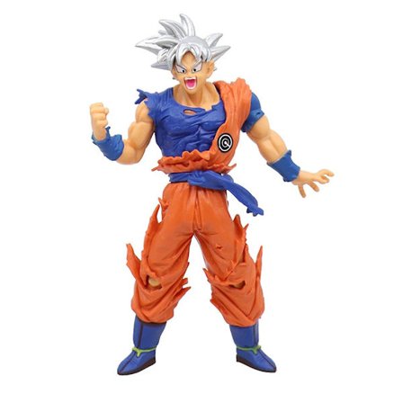 Dragon Ball Super -figuurit Anime-malli Son Goku Silver Action Figure Gogeta -figuuri 18cm Patsas Kokoelma Leikkikalu Bejta Figma