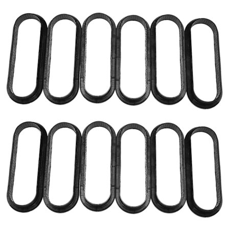 12 stk. Ovale Tærteforme Varmebestandige Perforerede Kagemousseforme Non-Stick Bageform Tærte Mini Kager