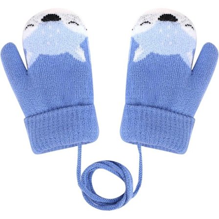 Baby Votter Strikket Hansker Vinter Gutt Jente Hansker Søt Rev