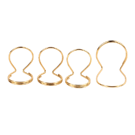 4 stk Butterfly Finger Pick Metal Guitar Tommel Plectrum Instrument Tilbehør til at spille guld