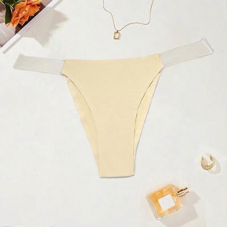 Sømløs usynlig truse for kvinner, gjennomsiktig midjestropp, sexy stringtruser Xs S M