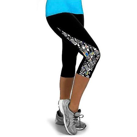 Skinny Short Yoga Byxor För Kvinnor C Xl