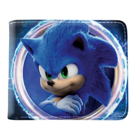 Sonic The Hedgehog Bi-Fold Plånbok Kreditkortsfodral Hållare Plånbok D