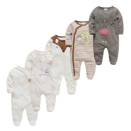 Våren Baby Pyjamas Flickor Pojkar Jumpsuit 175 % Bomull Andningsbar Mjuk Jumpsuit multi 9-12M_paris