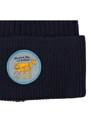 Geggamoja Stickad Mössa Mamma Mu Och Kråkan Mössor & hattar Unisex Blå 9-15 months