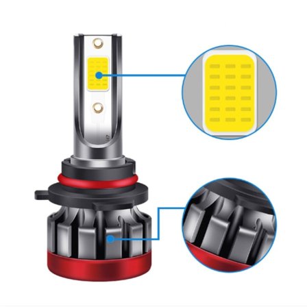 Bil LED-sumuvalojen jälkiasennussarja Strobe H3 600 % kirkkaampi LED-valo, yli 50 000 tunnin käyttöikä, 6000K Xenonvalkoinen ei-polaarinen (H3 