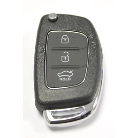 Rfc 3-knapps Flip Key Case for Hyundai I10 I20 I40 Ix35 Santa Fe Fjernkontroll - Jxlgv - Rask Levering hg
