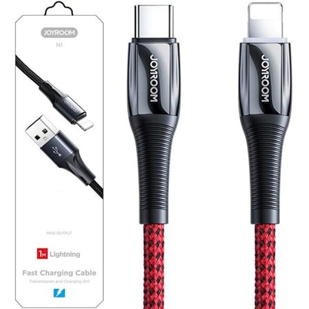 Joyroom-kabel USB Type C - Lightning Power Delivery 20W 2,4A 1,2m rød (S-1224K2 Rød)