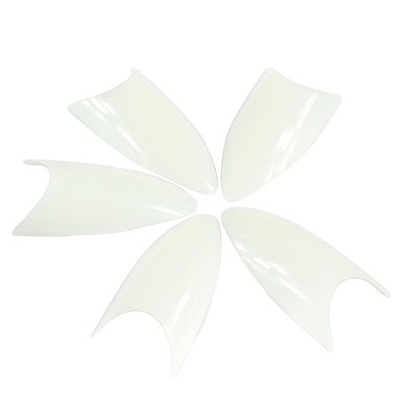 500 neglespidser stiletspidser mælkehvide falske negle neglespidser