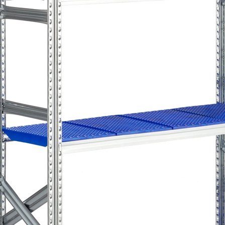 Hyllplan till hyllställ, plast, 1200x400 mm, blå