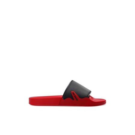 Raf Simons Astra slides with logo , Rood , Dames , Maat: 36 EU Slippers