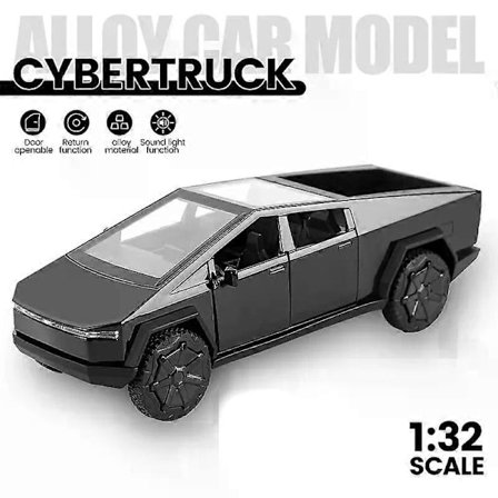 1:32 Legeringsbilmodell Cybertruck Pickup Diecasts Metallleksak Terrängfordon Bilmodell Simuleringssamling Barnpresenter