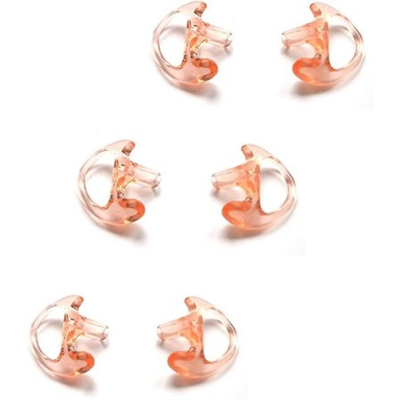 Udskiftning Bløde Silikone Ørepropper Medium Øreformer til Walkie Talkie Air Acoustic Øretelefon Headset (Pakke med 3 par)-mxbc