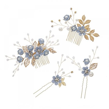 Pärlor Flower Head Pin Headpiece -