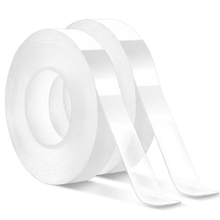 Nano Dobbeltsidig Tape, 2-pakning, Multifunksjonell Klar Tape for Installasjon