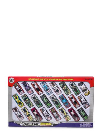 Bil 7 Cm Metall Fw 24-Pack Toys Toy Cars & Vehicles Toy Cars Monivärinen/Kuvioitu Suntoy