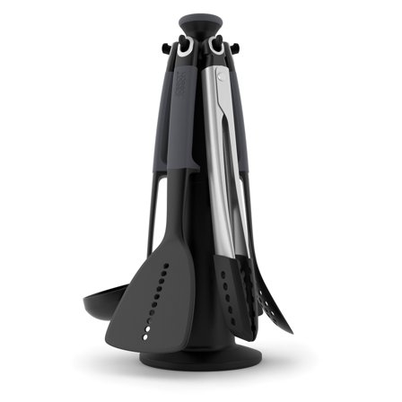 Joseph joseph Elevate redskapsset med hållare 6 delar, grå | Matlagning > Köksredskap | Bagaren och Kocken