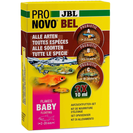 JBL - Pronovo Bel Flakes Baby 3X10 ml - Akvaristikk - Fiskefôr & fiskemat - Flakfôr - ZOO.no