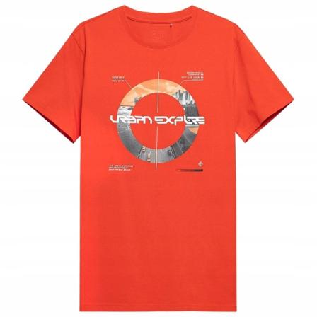 T-shirts 4F H4L22TSM01470S Orange 176 - 179 cm/M