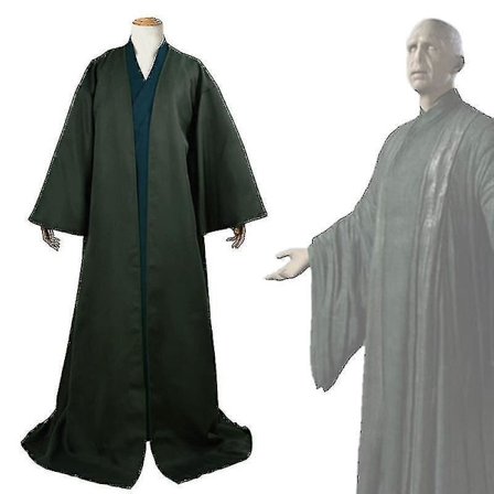Voldemort Kappe Cosplay Kostume Sæt Voksen Halloween Kostume Hoodie Kappe 3XL