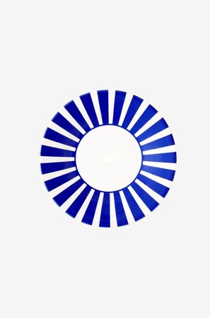 Spode - Sivulevy Bold Stripe Steccato 17,75 cm - Sininen - Posliinit - - Homeroom