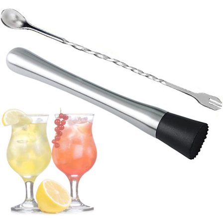 Käytännöllinen ruostumattomasta teräksestä valmistettu cocktail-muddler Mojito-cocktail-muddler Mojito-muddler Baarijäätelöt Ruostumattomasta 