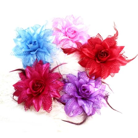 Flower pärlor Hårband brosch brud