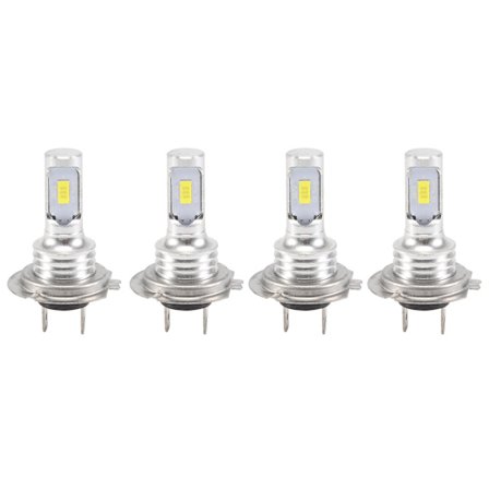 4 stk. Mini H7 + H7 Combo LED-frontlyspærer Høy/lav lysstråle 240w 52000lm 6000k Kit Superhvit [BR]