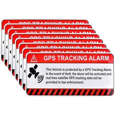 8 kpl varashälytystarroja GPS-seurannalla, itseliimautuvat auton tarrat