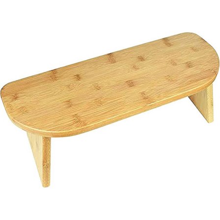 Sammenleggbar meditasjonskrakk, moderne bønnekrakk knelende meditasjonsbenk, ergonomisk yoga-krakk i bambus