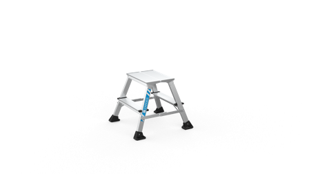 Zarges XLstep P Stegpall smal 2x2 steg, Stegar & ställningar