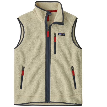Patagonia M's Retro Pile Vest Pelican w/Smolder Blue