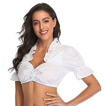 Naisten Baijerilainen Oktoberfest-asu Perinteinen Dirndl-pusero Olutpuutarha Crop Top (M)