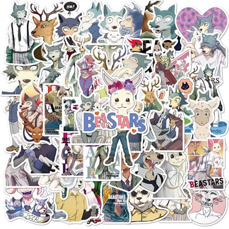 50X BEASTARS Japan Manga Stickers Carnivore Växtätare War Kindle Phone Graffiti
