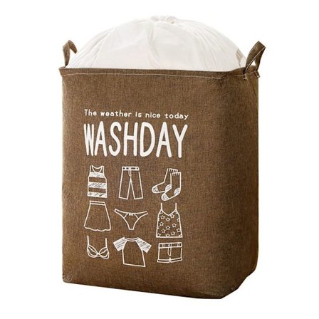 Klesoppbevaringspose Skittentøyskurv BRUN