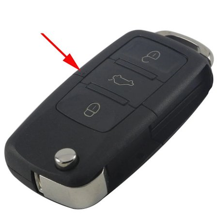 3 Knappar Fjärr Bilnyckel Vikbar Nyckelskal Fodral För Volkswagen Vw Jetta Golf Passat Beetle Skoda Seat Polo B5