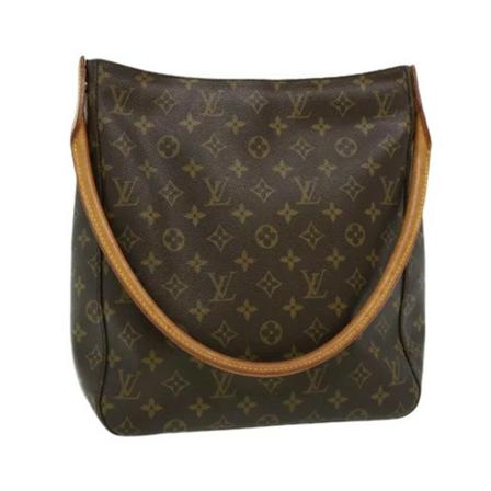 Louis Vuitton Vintage Pre-owned Canvas Looping Taske Brun, Dame Vintage Tasker, Størrelse: ONE Size