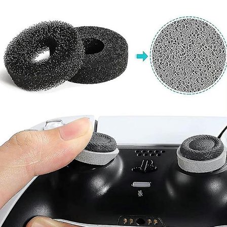 Peliohjaimen kahvan keinuvivun säätöpuskuri sienirenkaan sijoitteluholkki, joka sopii Ps4/PS5 Pro Xboxiin