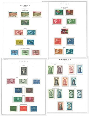 Europa CEPT - Postfrisk samling 1956-1973