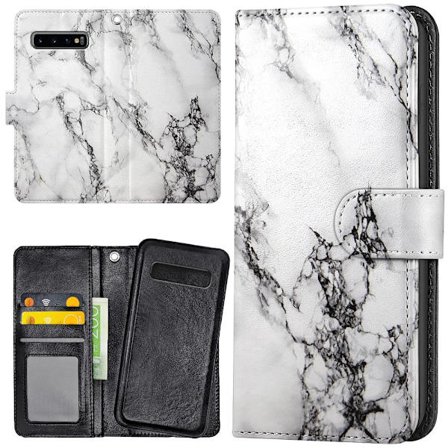 Samsung Galaxy S10 - Plånboksfodral/Skal Marmor