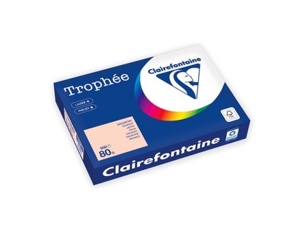 Clairefontaine Trophée A4 80 g färgat papper laxrosa 500/fp - Lyreco - Kontorspapper - Specialpapper - Färgat - A4