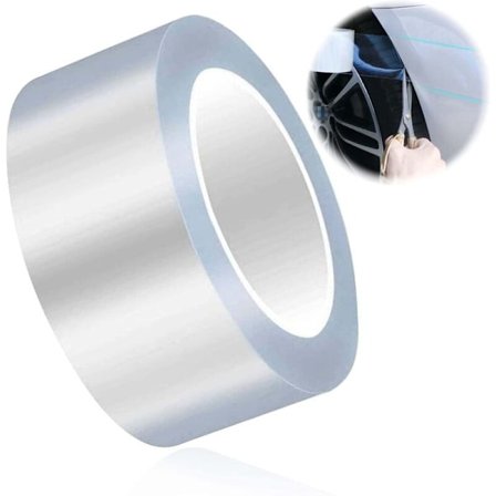 Läpinäkyvä auton suojakalvo, 5 cm × 10 m universaali oven kynnys suojakalvo, itseliimautuva auton kalvo, vinyylikalvo DIY auton kääre tarra autoille 